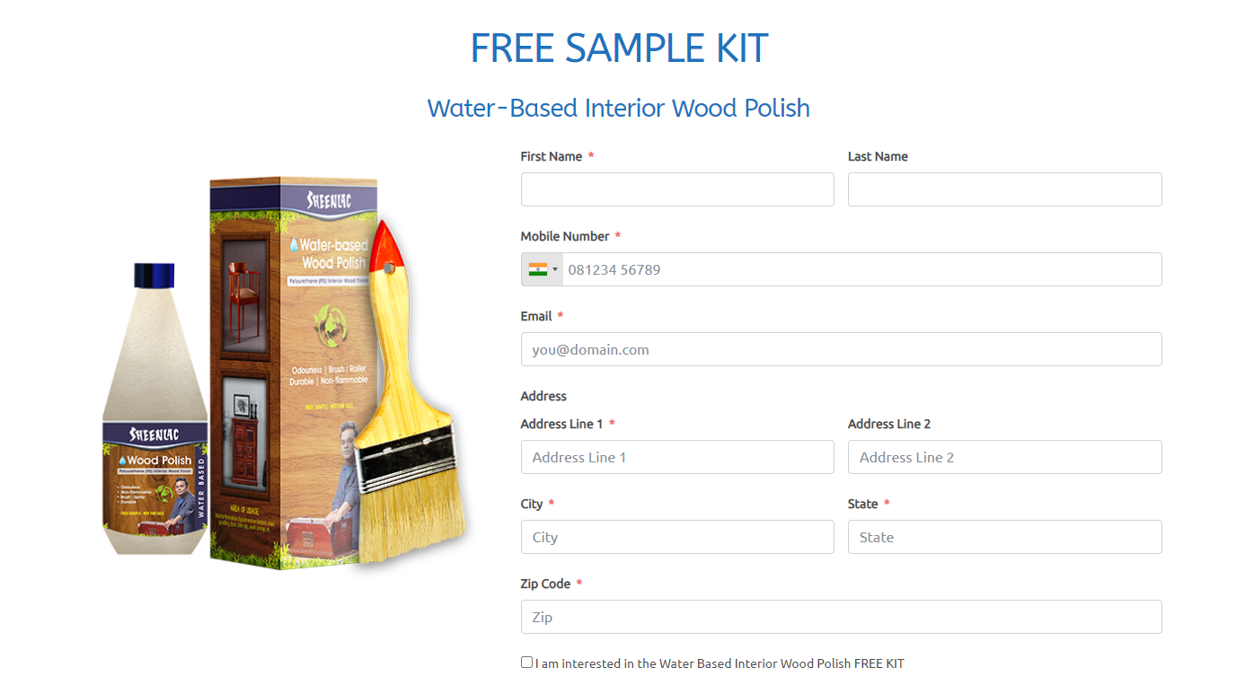 StepbyStep Guide Get a Free Sheenlac Wooden Polish Sample Kit for